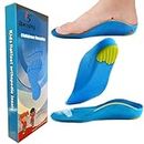 Bacophy Kids Orthotic Arch Support Shoe Insoles, Children Pu Cushioning Inserts, Shock Absorption Velvet Surfaces Deep Heel Cup Inner Sole for Flat Feet, Plantar Fasciitis, Feet Heel Pain Relief