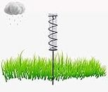 WOOPTOR Rain Gauge, Outdoor Glass Rain Gauge Metal Frame, Detachable Rain Guage for Garden, Yard, Deck, Lawn, Landscape, pond, farmland