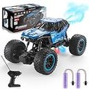 SURDOTE Remote Control Truck, 1:18 Remote Control Car for Boy with Spray & Light for Kids Age 4-7 8-12, 2.4Ghz Indoor/Outdoor All Terrain Electric RC Car Toy Gifts for Kids