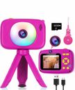 Juguetes con cámara para niños para niñas de 4-8 años, actualización de cámara selfie para niños, regalos para
