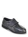 Chums | Men's | Leather Extra Wide Fit Touch Fasten Shoe | Black