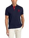 U.S. Polo Assn. Men's Short-Sleeve Polo Shirt with Applique, Classic Navy, Large