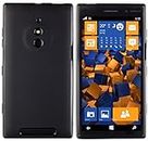 mumbi Hülle kompatibel mit Nokia Lumia 830 Handy Case Handyhülle, schwarz