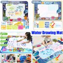 Kids Magic Water Drawing Mat Large Aqua Doodle Writing Mat Painting Toy Board