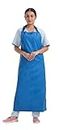 HOSPRIQS Reusable Waterproof Front Apron For Hospital & Home Use Tie-Type | Size - 45”x23” | Sky-Blue (Pack Of 1)