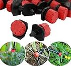 DIY Crafts Qty 5 Pcs, Only Red-Black Sprinkler Nozzle, Qty 5 Pcs, Home Garden Patio Misting Micro Flow Drip Irrigation Misting Cooling System Plastic Mist (Qty 5 Pcs, Only Red-Black Sprinkler Nozzle)
