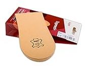 1 x Heel Raise, Heel Lift Elevator, Heel Pad, Orthotic Wedge, Many Widths and Heights, Leather Cover, Kaps Topmed Plus, Supplied to NHS, 1 Piece (Height 30 mm / 1.2 inch - Size M)