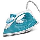 GM G-Swift Steam Iron 1250W with Dual Protection of Thermostat& Thermal FuseISelf CleaningI160ml Water Tank Vertical Steam Ironing|PTFE Non-Stick SoleplateIIndicator LightI360 Degree Swivel Cord- Blue