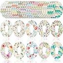 Panelee 30 Pcs 10 Styles Adhesive Patches Compatible with Dexcom G6 Sweatproof Colorful Sensor Floral Adhesive Tape with Split Backing Continuous Glucose Monitor Protection