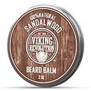 Best Deal Beard Balm with Sandalwood Scent and Argan & Jojoba Oils - Styles Strengthens & Softens Beards & Mustaches - Leave in Conditioner Wax for Men by Viking Revolution