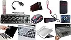 Anjo Combo (13 in 1) of Keyboard-Mouse with Laptop Accessories 14 inch.