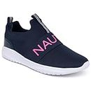Nautica Kids Girls Fashion Sneaker Running Shoes-Navy Mesh-5