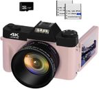 4K Digital Cameras for Photography 48MP Vlogging Camera 16X Digital Zoom