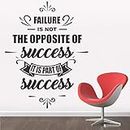 StickMe 'Failure is Not The Opposite of Success It is Part of Success - Office - Inspirational - Motivational - Quotes - Wall Sticker' -SM700 (Multi Colour, Vinyl - 85cm X 65 cm)
