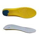 Dr Foot Gel Insoles Pair | For Walking, Running, Sports Shoes | All Day Comfort Shoe Inserts With Dual Gel Technology | Ideal Full-Length Sole For Every Shoe | For Both Men & Women - 1 Pair (Size - S)