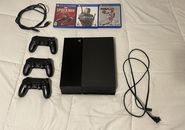 Sony PlayStation 4 500GB Console (Bundle) 3 Controllers + 4 Games Read Descripti