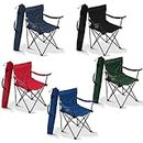 Gvnd Folding Camping Chair|| Portable Camp Travel Chair|| Light Weight Foldable ||Seat for Fishing Hunting ||Hiking Travelling||Mountaineering Picnic Outdoor Chair |(Multi Color,Polyester,Alloy Steel)