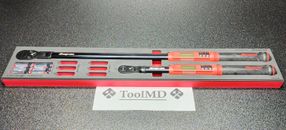 Snap-on Tools NEW 2pc TechAngle Flex-Head Torque Wrench Foam Set ATECHFSET01R
