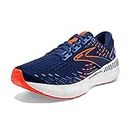 Brooks Men's Glycerin GTS 20 Supportive Running Shoe - Blue Depths/Palace Blue/Orange - 12 Medium