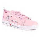 Longwalk Women Casual Sneakers Shoes Pink (7 UK/India 40 Euro)