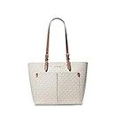 Michael Kors handbag for women Jet set travel shoulder bag tote bag (Vanilla)