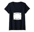 Mujer Almohada con texto en inglés "It's My Birthday Sign My Top" para niños Camiseta Cuello V