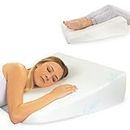 Xtreme Comforts Almohadas de cuña – Almohada de cuña de espuma viscoelástica de 7 pulgadas para dormir – ideal para reflujo ácido, ronquidos, dolor de espalda y acidez estomacal (1 unidad)