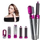 TechKing【GRAB THE DEAL WITH 15 YEARS REPLACEMENT WARRANTY】Multifunctional Styling Tool Hair Dryer Brush 5 in 1 Multifunctional Hair Curly Hot Air Styler, Hair Dryer Comb Portable Frizz-Free BEST HAIR STYLER For Women