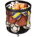 Sports Equipment Organizer for Garage, Mesh Ball Holder for Soccer, Basketball, 