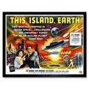 Film This Island Earth Sci Fi Alien Planet 12X16 Zoll gerahmter Kunstdruck