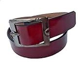Forever99 Kid Boys/Kid Girls Faux Leather Belt 24 inch/7 to 8 Year ^Maroon