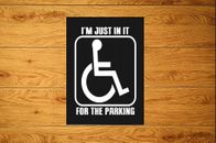 Confezioni adesivi simbolo di avvertimento segnale di parcheggio disabili (10-100) consigli di precauzione