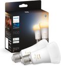 Philips Hue White Ambiance 2 Lampadine LED Smart, Bluetooh, E27, 6W, Dimmerabili