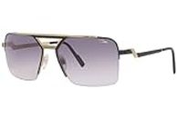 Cazal 9102 001 Sunglasses Men's Black/Gold Plated/Grey Gradient 61mm