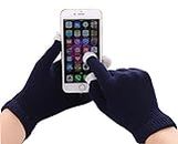 I-Sonite (Navy Blue) Universal Unisex One Size Winter Touchscreen Gloves for Nokia Lumia 830