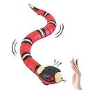 FauKait Smart Sensing Snake Toy,Interactive Toys Snake for Kids, Cats&Dog Kitten Toys USB Rechargeable Electric Simulation Slithering Serpent Realistic Snake Prank Prop for Halloween