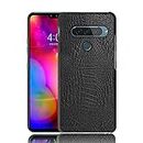 Case Creation LG V40 ThinQ Crocodile Leather Pattern Phone Case, Luxury Business Style PU Texture Premium Cover Fashion Alligator Skin Natural Feel Hard Back Cover case for LG V40 ThinQ