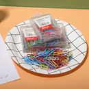 Office Supplies Paper Clips Color Box Metal-coated Plastic Return Needle 28mm