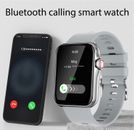Sliver Smart Watch Uomo Donna Quadrante/Risposta Chiamate Orologio Fitness Uomo Android IOS