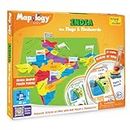 Imagimake Mapology India Map with Flash Card| Swipe & Reveal Card Game | Educational Toys for Kids 7+ Years | Kids Learning Toys | Puzzle Game for Kids 7 to 10 Years | Birthday Gift for Girls & Boys