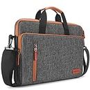 KIZUNA Laptop bag Case 12.5 Inch Shoulder briefcase Handbag For MacBook Air 13 M3 2024/MacBook Pro 14 M2 M1 Pro/13.3" HP Envy x360 13/14" ThinkPad X1 Carbon13.3 Yoga Slim 7i Carbon, Brown