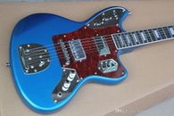 Metallic Blue Body Jaguar Electric Guitar Red Pearl Pickguard Rosewood Fretboard