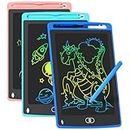 TQU 3 Pack LCD Writing Tablet, 8.5 Inch Colorful Doodle Board Drawing Tablet for Kids, Educational Learning Toys Birthday Gifts for Boys Girls Age 3 4 5 6 7 8