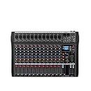 Weymic CK Pro Professional Audio Mixing Console for Recording DJ Stage Karaoke Music Application w/USB BT Input (CK-12 Channel)