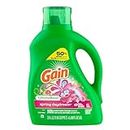 Gain + Aroma Boost Liquid Laundry Detergent, Spring Daydream Scent, 61 Loads, 88 fl oz, HE Compatible