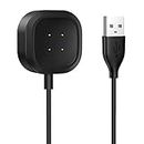 SPYKART New USB Charger Cable for Fitbit Sense / Sense2/ Versa 3 / Versa 4 - Replacement USB Cable (Black)