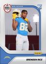2024 Panini Instant Brenden Rice Rookie Card RPS FIRST LOOK SP Chargers #33 RC