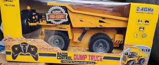 Top Race Remote Control Vehicle Construction Dump Truck Toy RC TR-112G 6 Channel