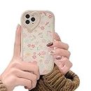 Ownest Compatible with iPhone 11 Pro Max Case with Cute Flowers Floral Pattern for Women Girls Soft Silicone Love Lens Protection Case for iPhone 11 Pro Max [Not Fit iPhone 11 Pro]-White