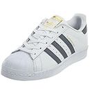 adidas Youth Superstar Foundation Footwear White Onix Leather Trainers 40 EU